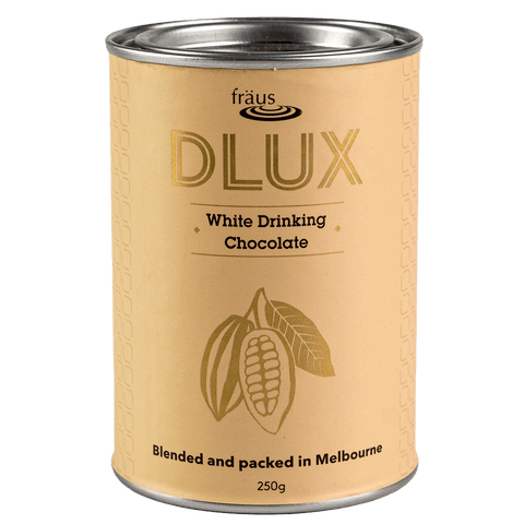 DLux White Drinking Chocolate Powder | Merlo Coffee